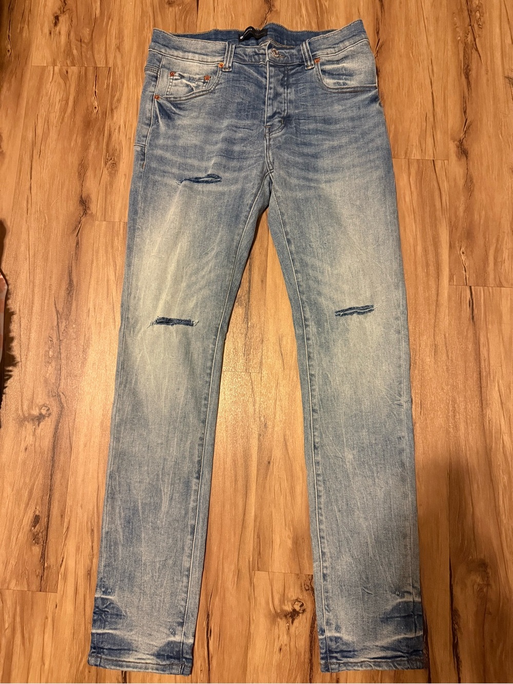 Purple jeans